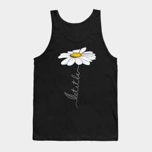 Let it be white daisy Tank Top